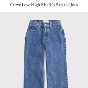 Abercrombie and Fitch Curve Love High Rise 90s Relaxed Jean Size 30R